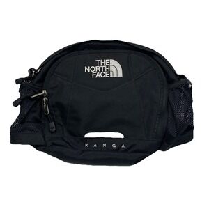 The North Face KANGA Black Canvas Utility Pouch Waist‎ Fanny Hip Pack Travel Bag